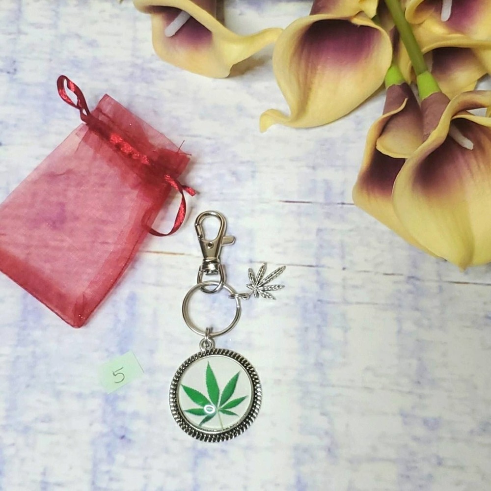 Handmade Leaf Keychain